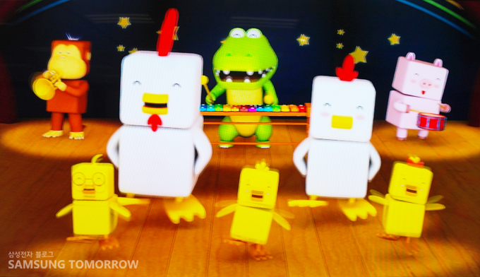 2D-3D 컨버전 장면 : 만화영화