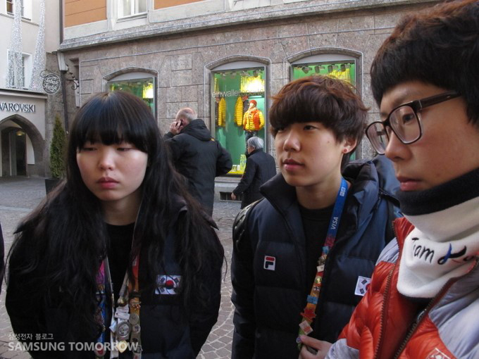 컬링 청소년 국가대표 선수들