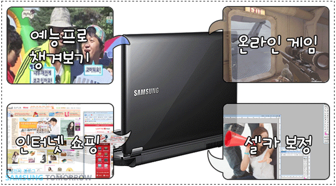 예능프로 챙겨보기, 인터넷쇼핑, 온라인 게임, 셀카보정