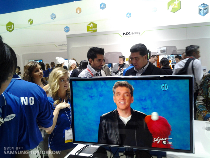 tv로 재생되는 갤럭시탭 7.7 LTE로 찍은 동영상 샘플 