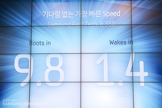 기다림이 없는 가장 빠른 speed boots in 9.8 wakes in 1.4