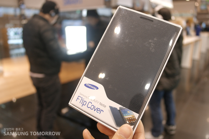  갤럭시 노트 전용 플립 커버