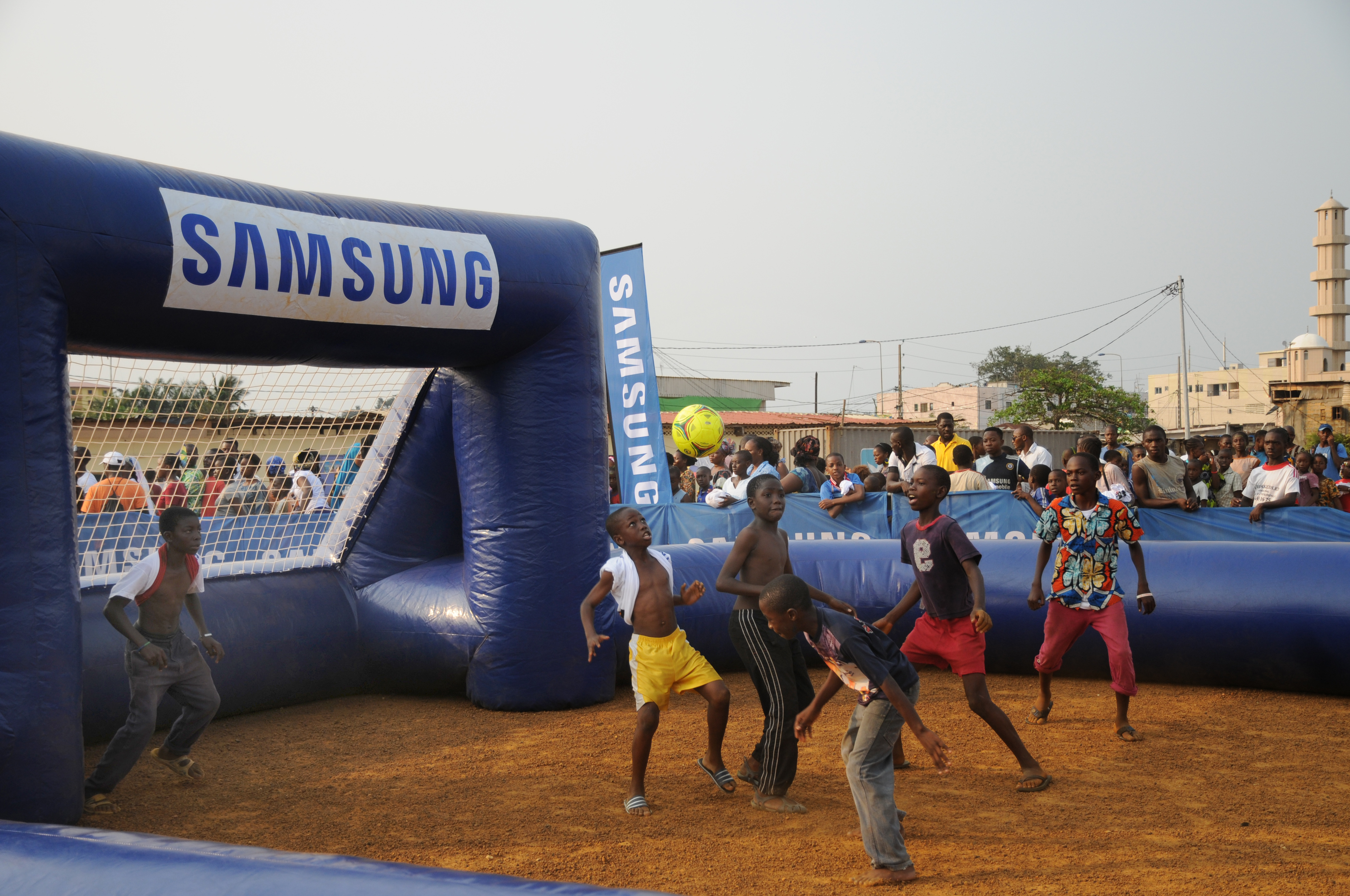 경기를 하는 모습