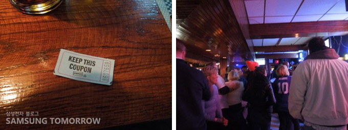 쿠폰, 경기를 관람하는 사람들