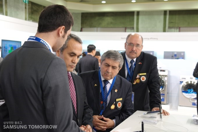 행사장에 참석한 터키군 한국전 참전 용사들