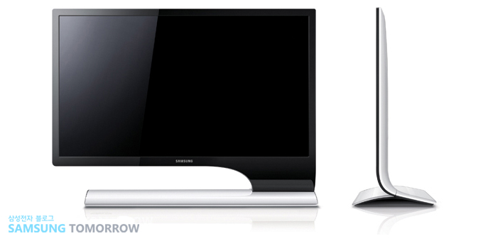 모니터정면과 측면