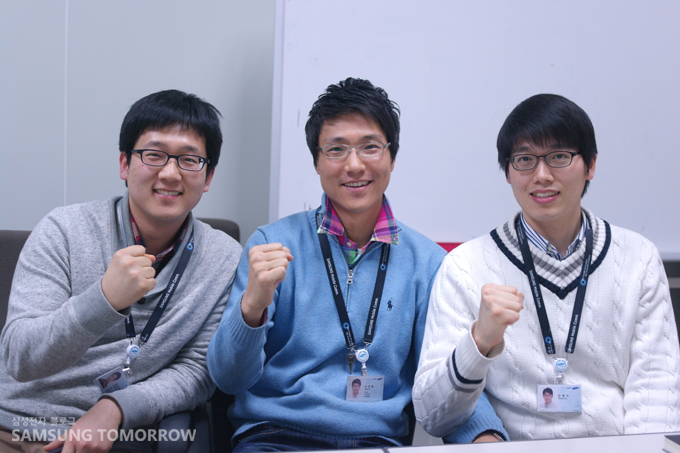 미소가 가득한 한국상품기획그룹 직원들