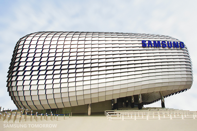 여수 세계 박람회 삼성관 외관 모습