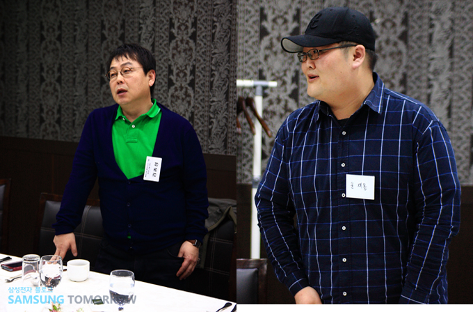 식사중 참석자들의 수다