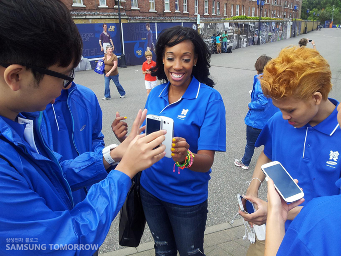 S Beam을 통해 사진을 전송하는 SGB