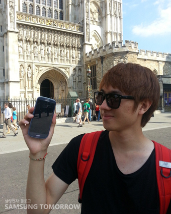 Galaxy SⅢ를 사용중인 장태영 군