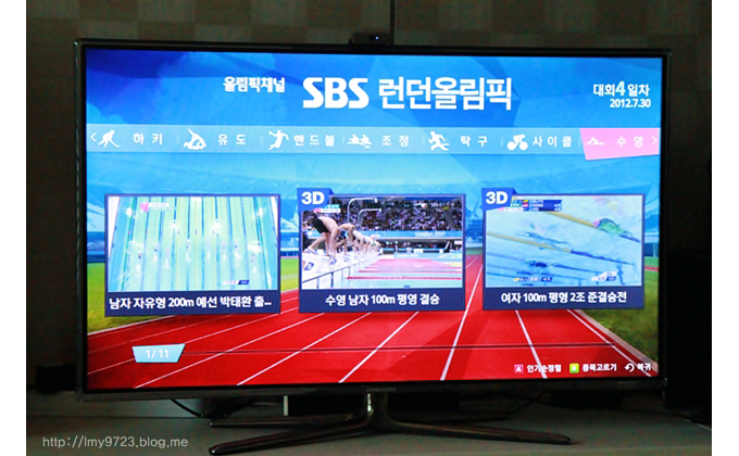 런던 올림픽 수영 카테고리