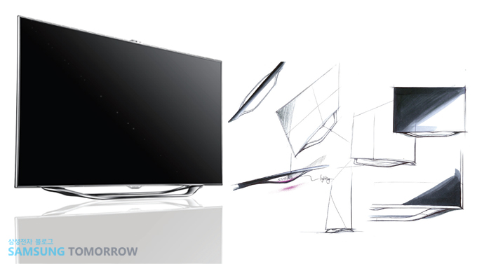 ES8000 스마트 TV 디자인 스케치