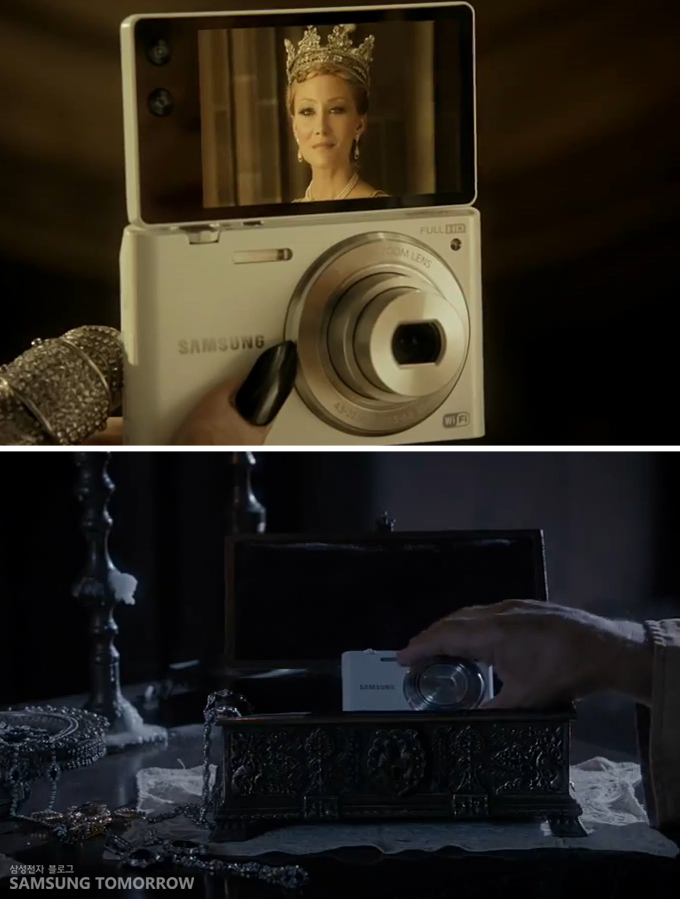 왕비가 찍힌 사진, 카메라를 박스에 넣는 모습