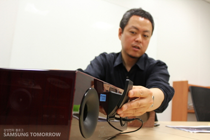 무선 도킹 오디오 시스템 'DA-E750'와 김지광 책임