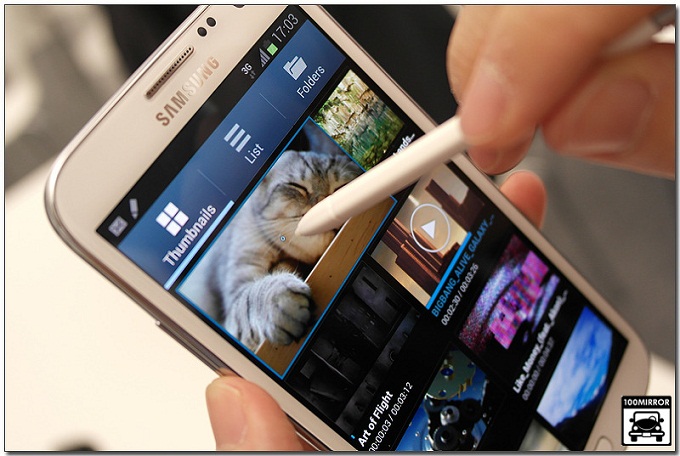 갤럭시노트Ⅱ 동영상 미리보기