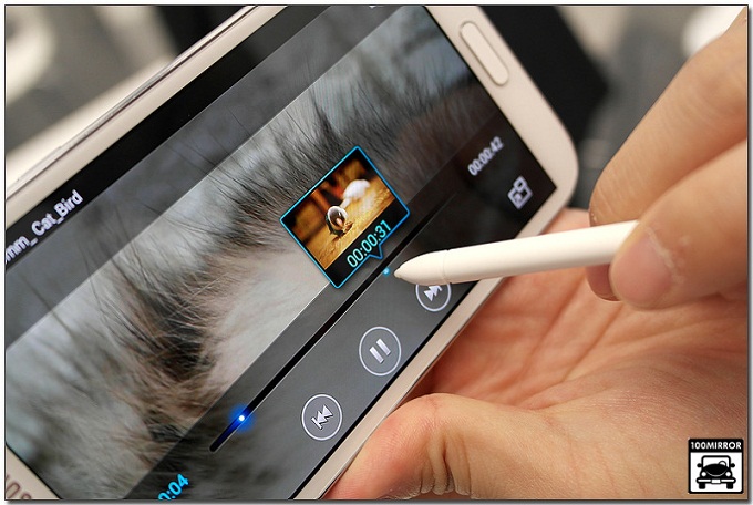 갤럭시노트Ⅱ 동영상 미리보기