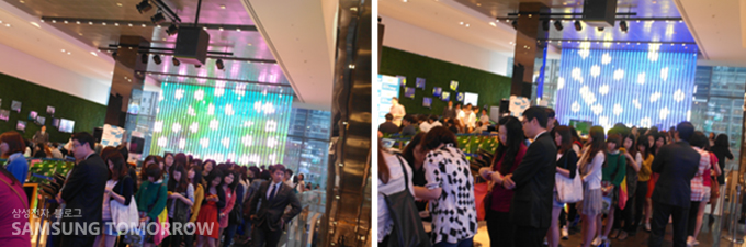 많은 사람들이 모여있다