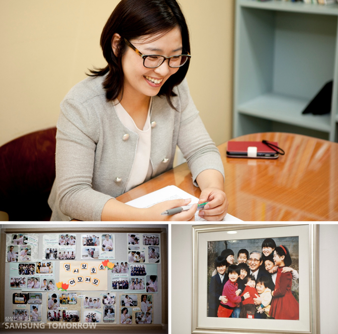 박혜진 사회복지사, 아이들 사진