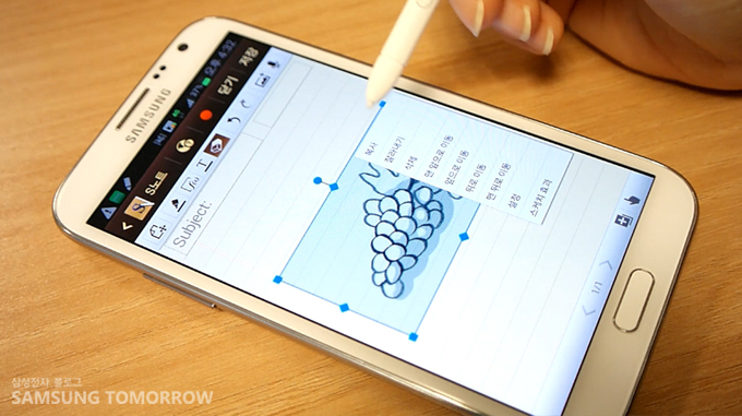 아이디어스케치 화면 포도 