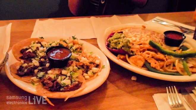 멕시코 식당의 음식