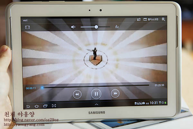갤럭시 노트 10.1 pop up play