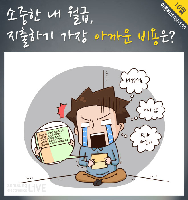 소중한 내 월급 지출하기 가장 아까운 비용은?