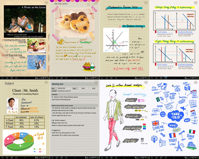 갤럭시 노트 10.1 s 메모 활용 사례