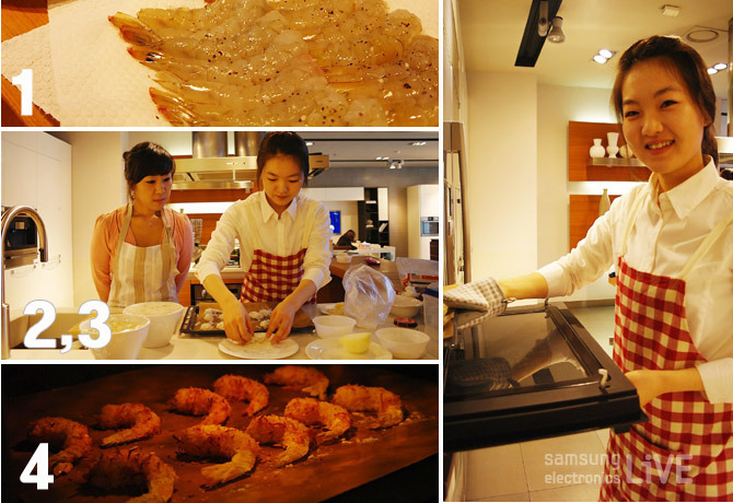 코코넛새우튀김을 만드는 미니