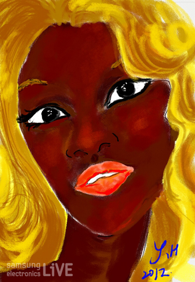 갤럭시노트로 그린 홍영희의 그림