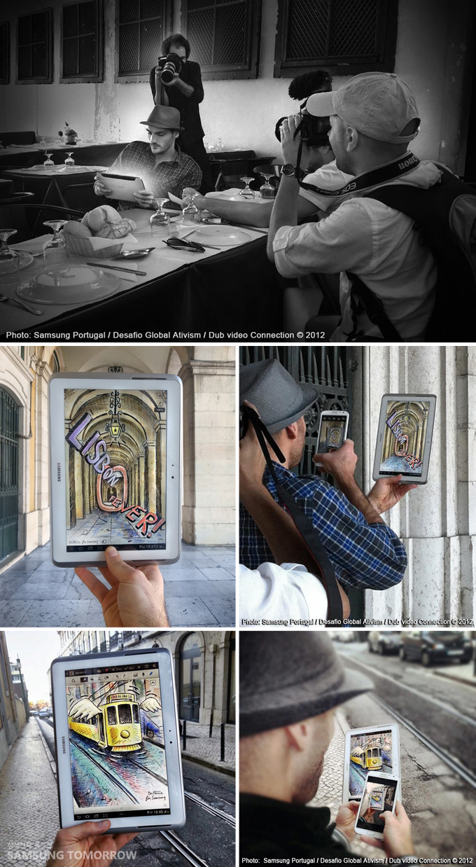 Ben Heine가 사진을 찍고 있다