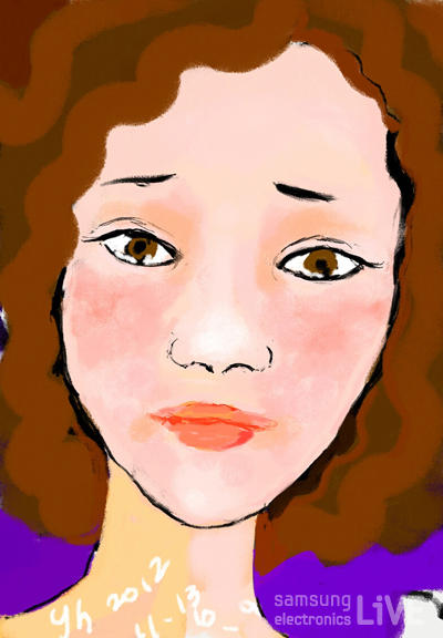 갤럭시노트로 그린 홍영희의 그림