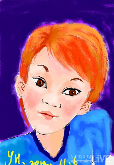 갤럭시노트로 그린 홍영희의 그림