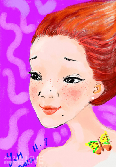 갤럭시노트로 그린 홍영희의 그림