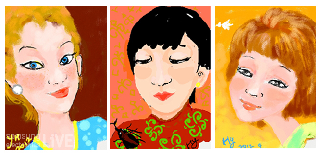 갤럭시노트로 그린 홍영희의 그림