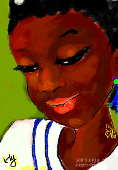 갤럭시노트로 그린 홍영희의 그림