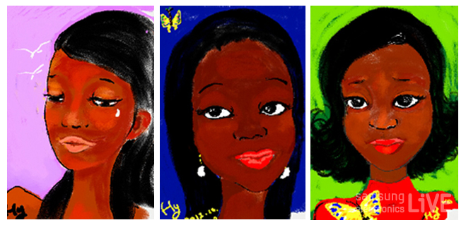 갤럭시노트로 그린 홍영희의 그림