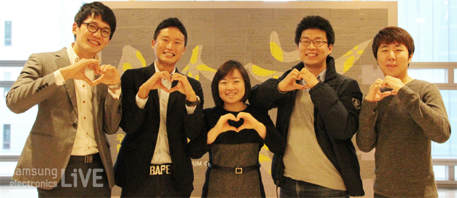 하트하는 직원들