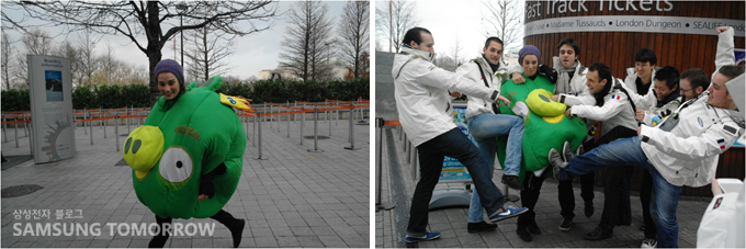 녹색돼지, 녹색돼지를 발견한 프랑스팀