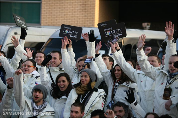 즐거워하는 참가팀들