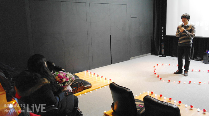 프로포즈하는 남자