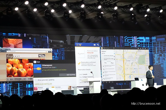 우남성사장이 엑시노스5 옥타를 소개하고있다