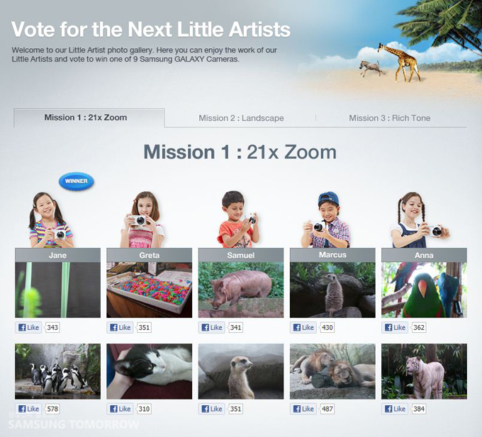 vote for the next little artists , jane winner
