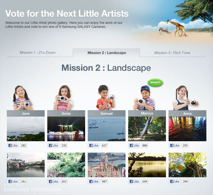 vote for the next little artists , winner Marcus