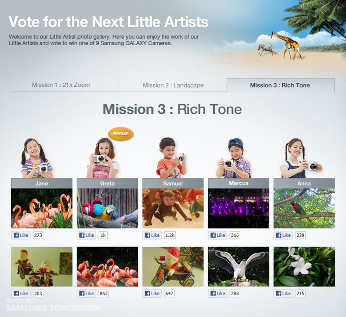vote for the next little artists , winner greta