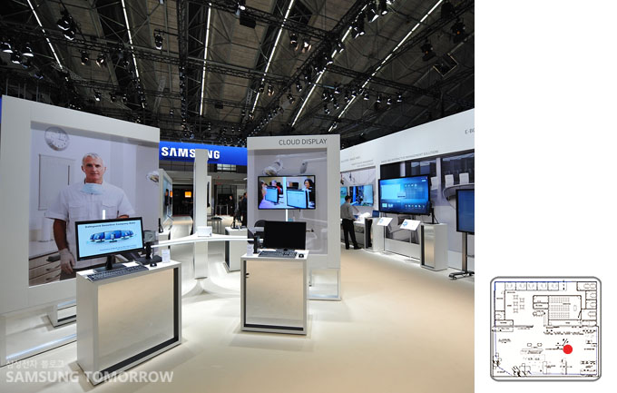 삼성 전시관과 배치도