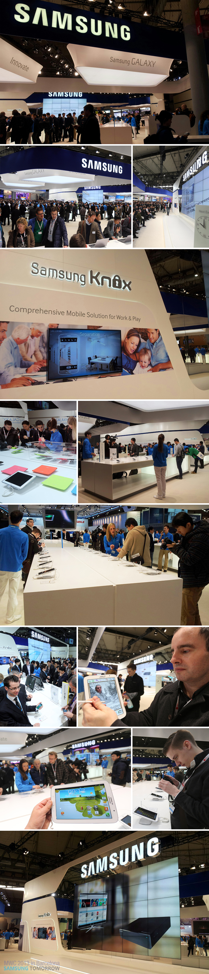 바르셀로나 WMC 2013 삼성전자 부스