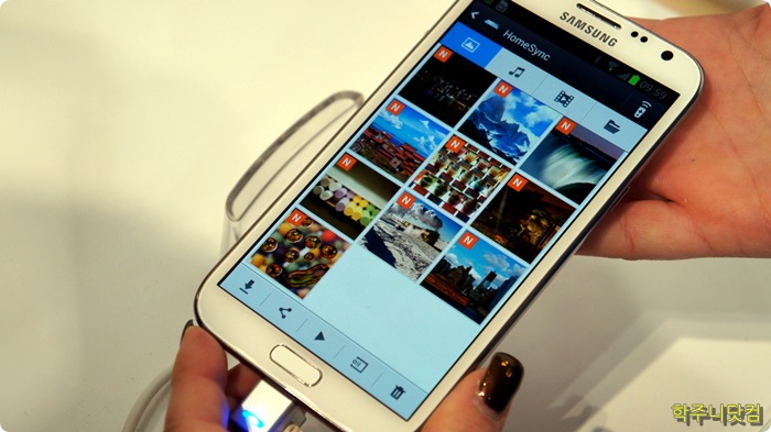 홈싱크 HDD에 저장된 콘텐츠들