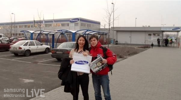 다비드 학생과 기념 촬영