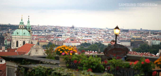 프라하성에서 바라본 프라하시내